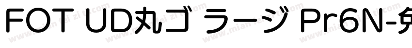 FOT UD丸ゴ ラージ Pr6N字体转换